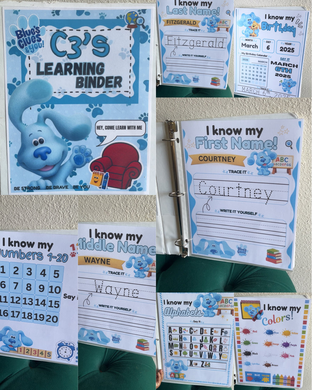 Custom Learning Binder